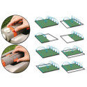 WHITE LINE Metal variable-width oscillating sprinkler