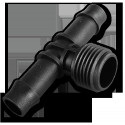 Tee, 1/2" isane, 2 x 13mm voolikuots - 2 tk