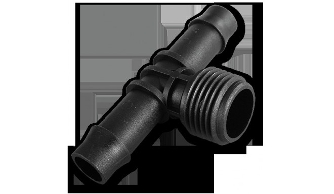 Tee, 1/2" isane, 2 x 13mm voolikuots - 2 tk
