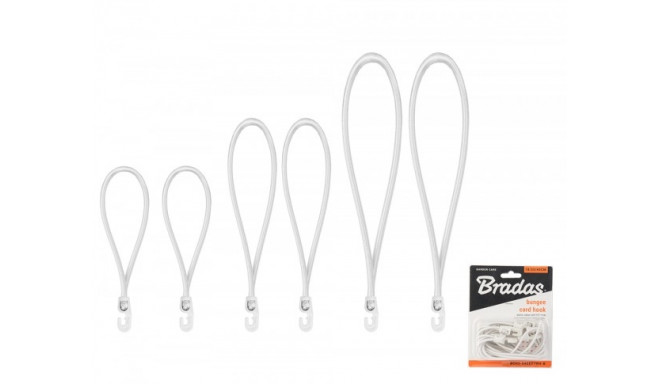 Konksuga kummide komplekt BUNGEE CORD HOOK, 18cm / 25cm / 40cm