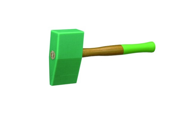 Tinman's hammer, PVC with hickory-handle, wedge