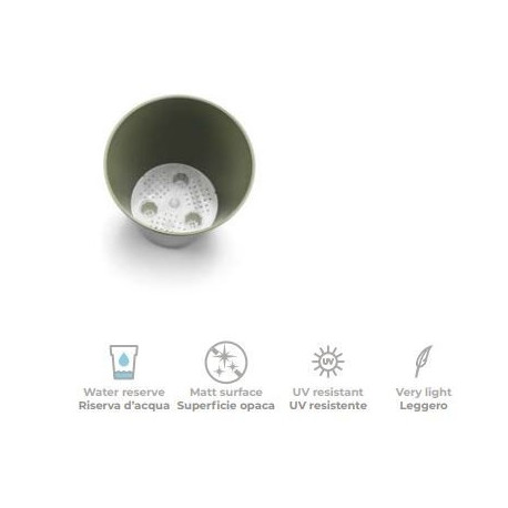 Plant Pot ESTORIL ø20cm x h19cm, denim