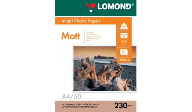 Lomond Photo Inkjet Paper Matte 230 g/m2 A4, 50 sheets