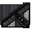 Tee, 3 x 16mm hose barb