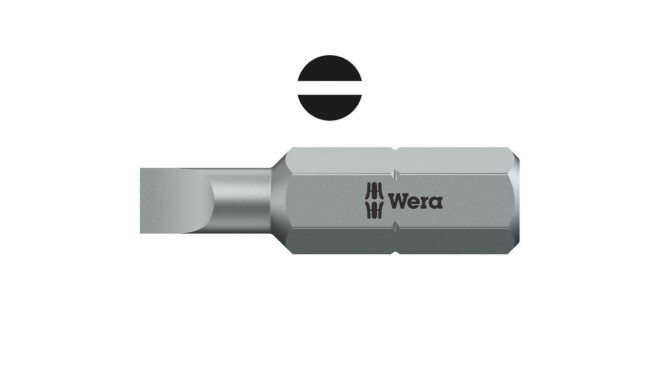 Бита для винтов со шлицем Wera 800/1 Z 0,8 x 5,5 x 25 мм