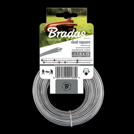Trimmer line RIPPER DUAL, square 2,4mm x 50m - card