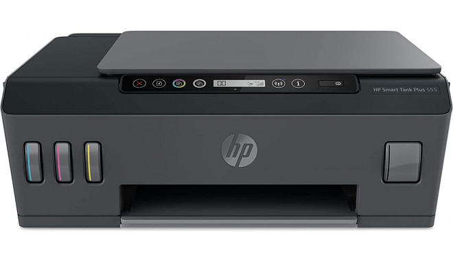 HP Smart Tank Plus 555, multifunction printer (anthracite, USB, WLAN, Bluetooth, scan, copy)
