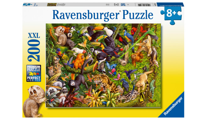 Ravensburger pusle 200 tk Troopiline vihmamets