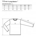 Adler Fit-T pikkade varrukatega särk 119 sinine 3XL