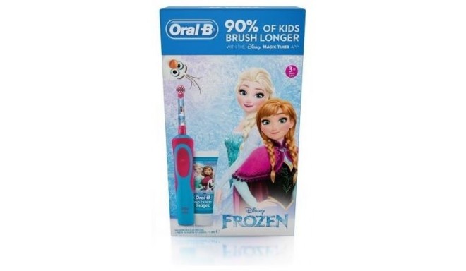 Braun elektriline hambahari Oral-B D12 Kids Frozen + hambapasta 75ml
