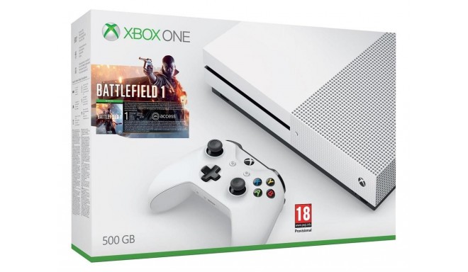 Xbox One S 500GB + Battlefield 1 + 1m EA Access