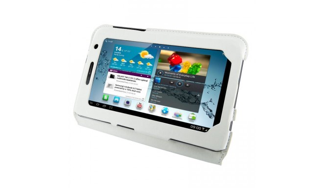 4World kaitseümbris Ultra Slim Samsung Galaxy Tab 2 7", valge 