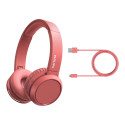 PHILIPS Wireless On-Ear Headphones TAH4205RD/00 Bluetooth®, Built-in microphone, 32mm drivers/closed