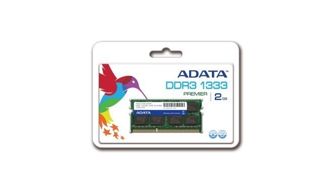 Adata RAM DDR3 2GB 1333MHz CL9 SODIMM 1.5 V - Retail