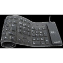LogiLink Silikon-Tastatur schwarz USB 2.0 wasserdicht