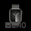 Apple Watch 9 4G 45mm Edelst graphit Milanaise graphit