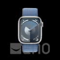 Apple Watch 9 45mm Alu silber Sport Loop winterblau