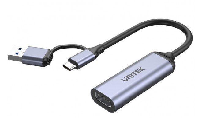 Unitek videohõiveseade USB-C/A, 4K HDMI 1.4b