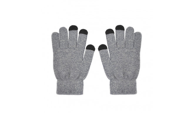 Touch screen gloves TRIANGLE for Woman grey