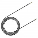 Baseus Yiven Audio Cable mini jack 3,5mm AUX, 1m (Black+Silver)