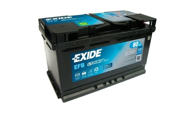 Exide EFB 80Ah 720A 315x175x190-+