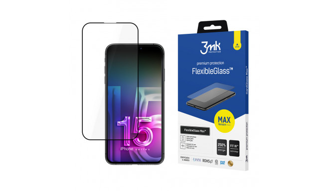 Apple iPhone 15 Pro Max - 3mk FlexibleGlass Max™ screen protector