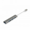 Goodbuy mini adapter (jaotur) USB-C (Type-C) kuni 4 x USB 3.0 hõbedane