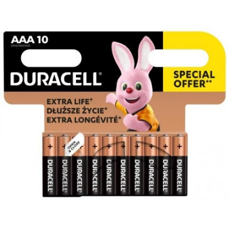 Duracell AAA 10 tk patareid