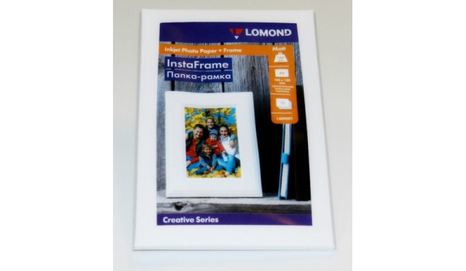 Lomond Photo Inkjet Paper Matte 160 g/m2 10x15, 15 sheets + InstaFrame White Window