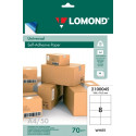 Lomond Self-Adhesive Paper Universal Labels, 8/105x74,3, A4, 50 sheets, White