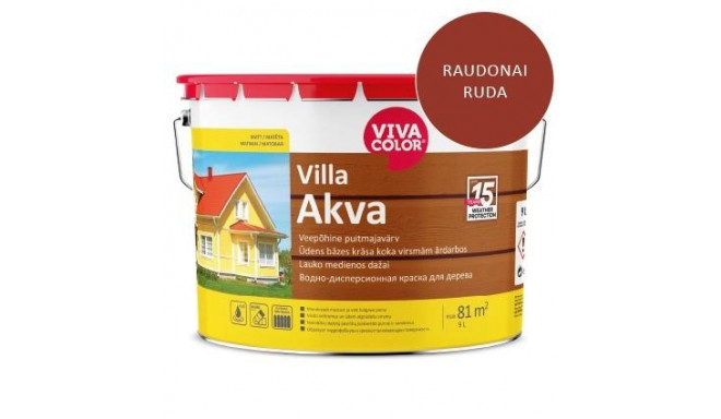 VILLA FASSAADI VÄRV AKVA PUNAPRUUN 9L