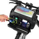 Bicycle holder / on wheel bag with touch screen with zipper WILDMAN GS6 4L 4 "- 7"