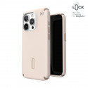 Speck Presidio2 Pro ClickLock & MagSafe - Case for iPhone 15 Pro (Bleached Bone / Heirloom Gold / Ha