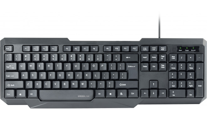 Speedlink клавиатура Scripsi Nordic (SL-640003-BK-NC) (поврежденная упаковка)