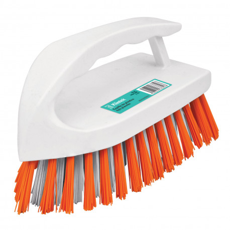 Scrub brush with ergonomic handle and 30mm PVC bristles, 140x50mm Klintek® (12pcs)