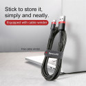 BASEUS cable USB Cafule to Type C 2A CATKLF-U91 3m Red-Black