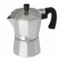 Italian Coffee Pot JATA CCA3 Silver Italian Coffee Pot JATA CCA3 Silver