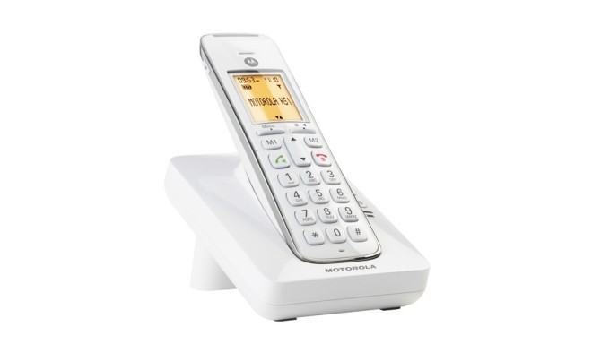 Juhtmevaba Telefon Motorola CD201 Valge