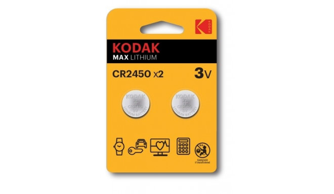 Kodak CR2450 ühekordne liitium patarei