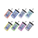 Waterproof bag for mobile phone with plastic closing, black