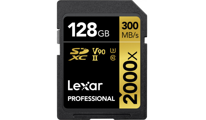 Lexar карта памяти SDXC 128GB Professional 2000x UHS-II U3 V90