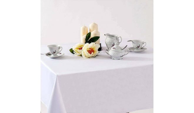 TABLECLOTH LAURA WHITE 140X220 CM