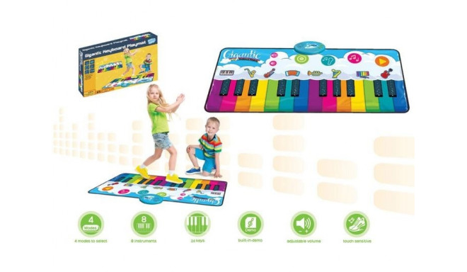 Rainbow piano mat 120x46 cm