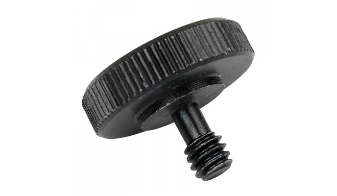 Caruba Adapterschroef 1/4"M 1/4"F met Metalen Grip Zwart