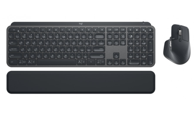 Logitech MX Keys Combo for Business Gen 2 - Keyboard, Palm Rest and Mouse set, DE, Graphite