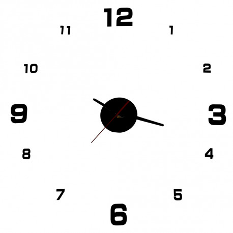 Seinakell must 4 suurt numbrit