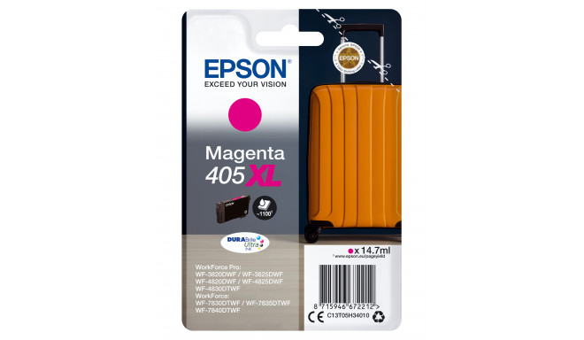 Epson Singlepack Magenta 405XL DURABrite Ultra Ink