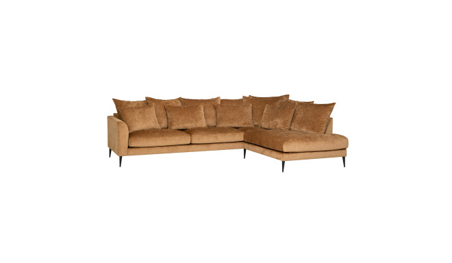 Corner sofa LARTES right corner, brown