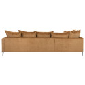 Corner sofa LARTES left corner, brown