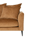 Corner sofa LARTES left corner, brown